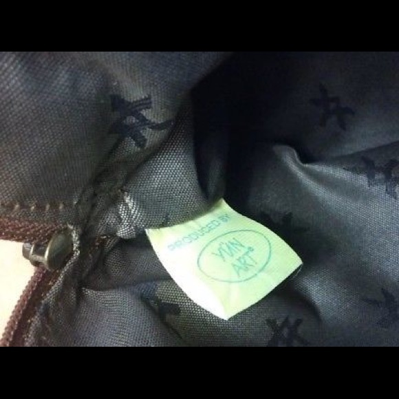 YUN ART Handbag Handmade Leather And Wool - Picture 4 of 4